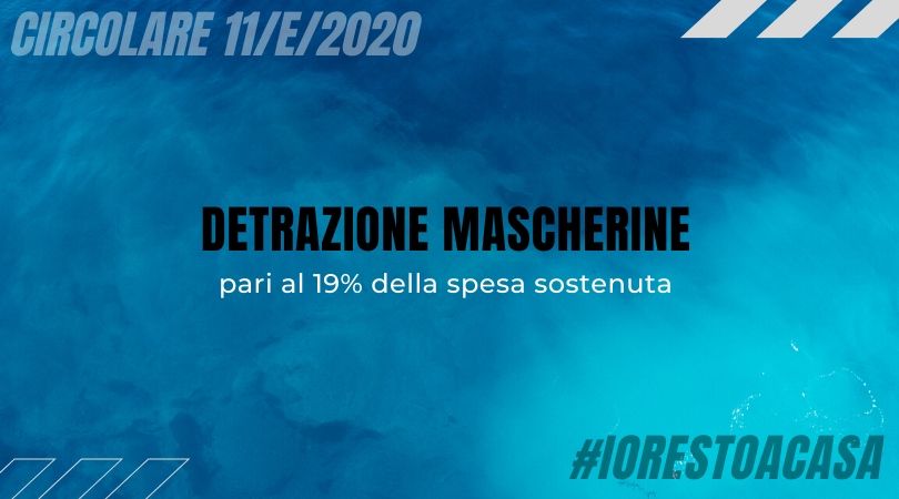 Detrazione per l'acquisto di mascherine