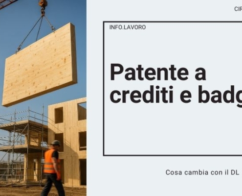 Il nuovo badge di cantiere